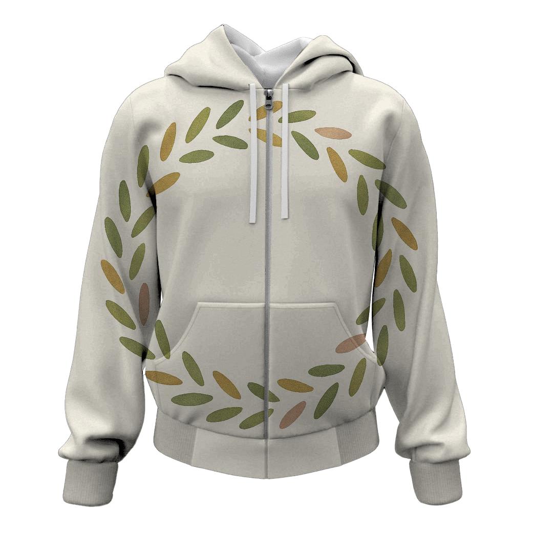 Circle Of Quiet Gratitude embroidered hoodies