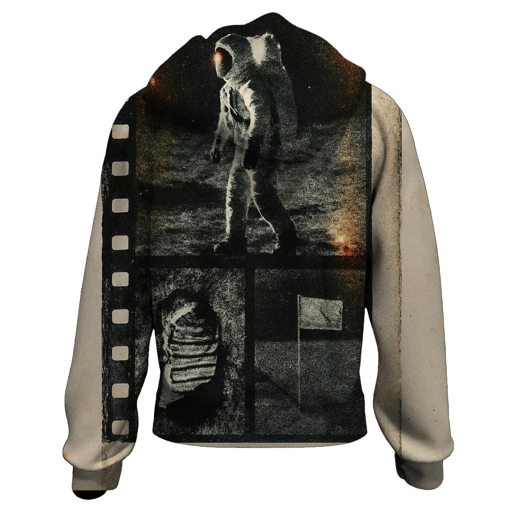 Vintage Film Strip Moon Landing Collage hoodie styles