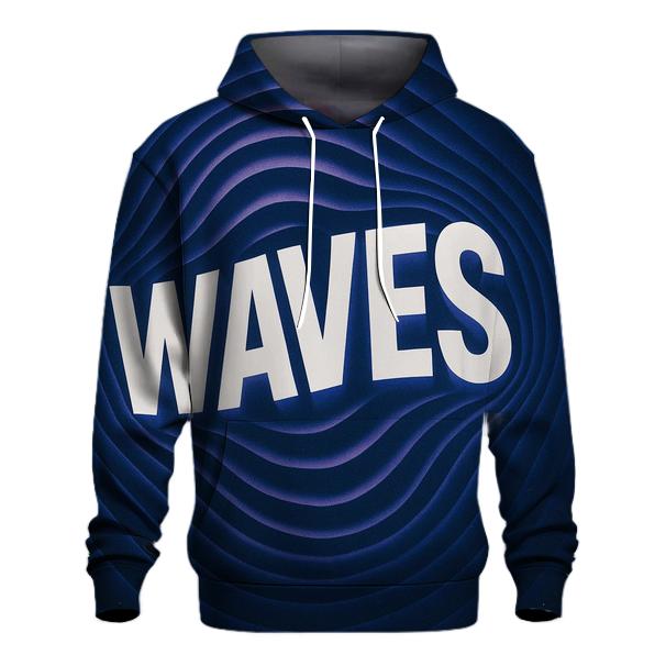 Gravity Wave Typography Ripple pullover hoodies
