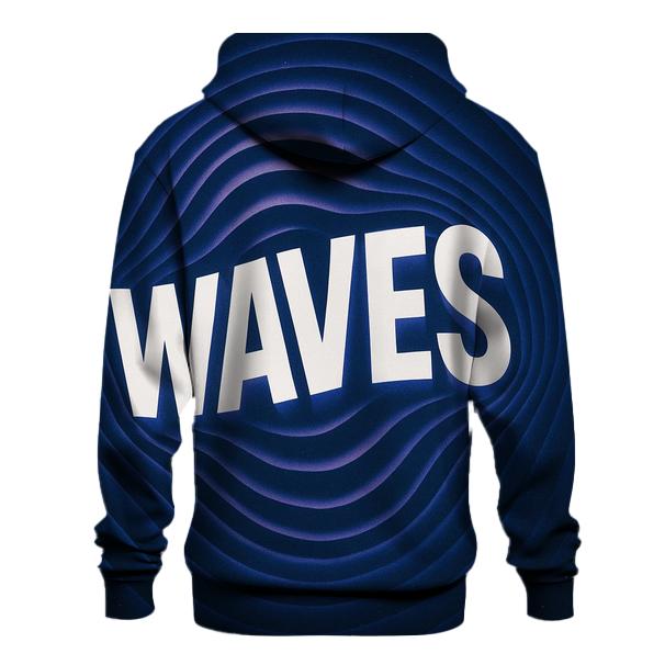 Gravity Wave Typography Ripple pullover hoodies