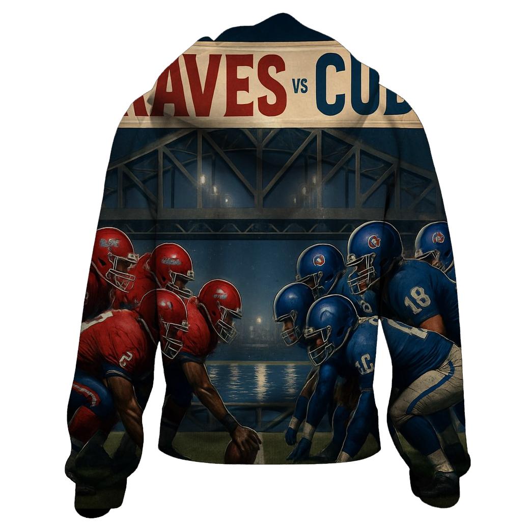 Riverfront Bridge Battle Formation embroidered hoodies