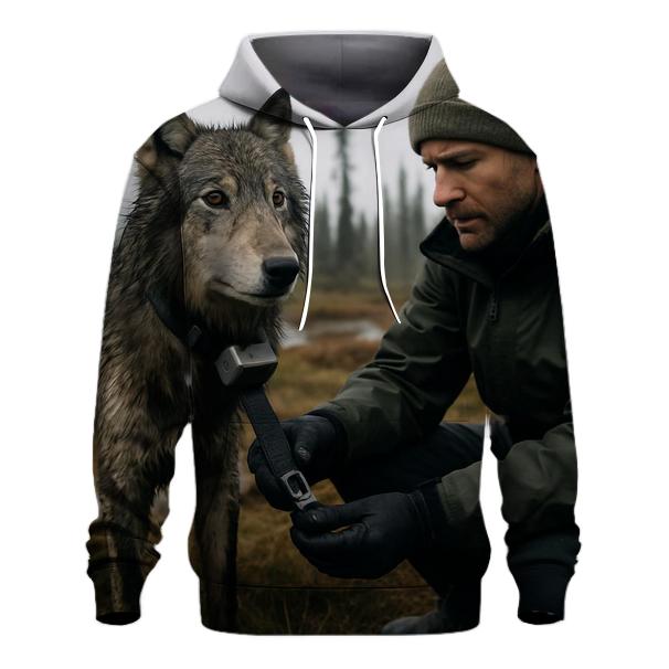 Radiocollar Field Check In Boreal Muskeg premium hoodies