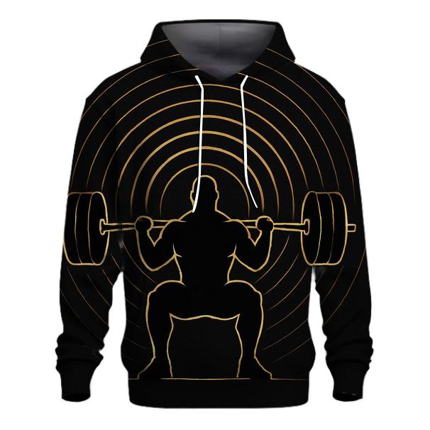 Gravity Wave Weightlifting printed hoodies