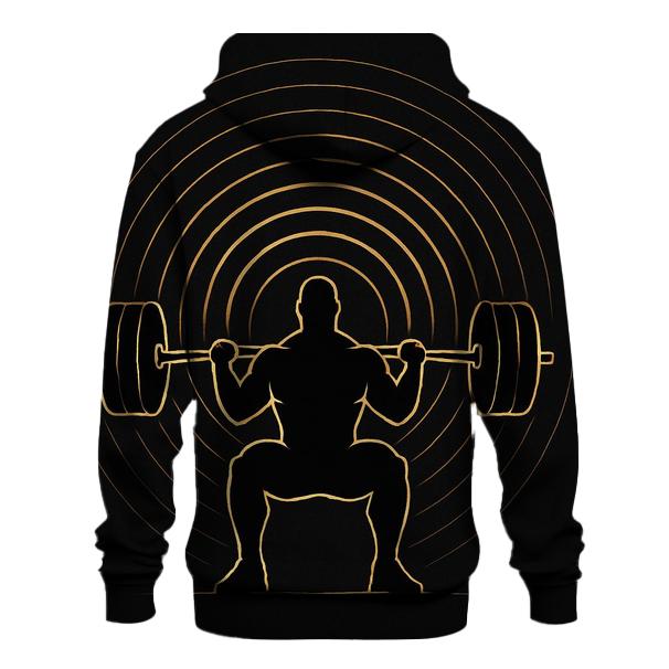 Gravity Wave Weightlifting printed hoodies