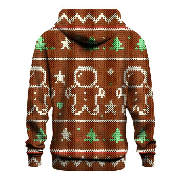 Gingerbread Astronaut Cookie Grid Design custom hoodies