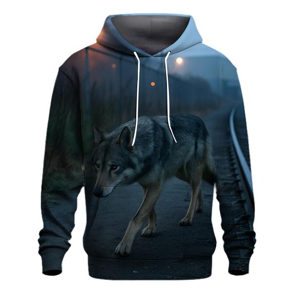 Urban Edge Corridor At Dawn heavyweight hoodies