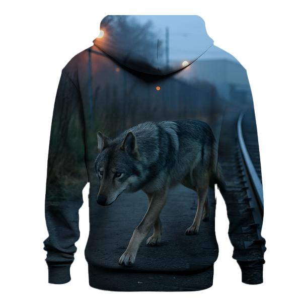 Urban Edge Corridor At Dawn heavyweight hoodies