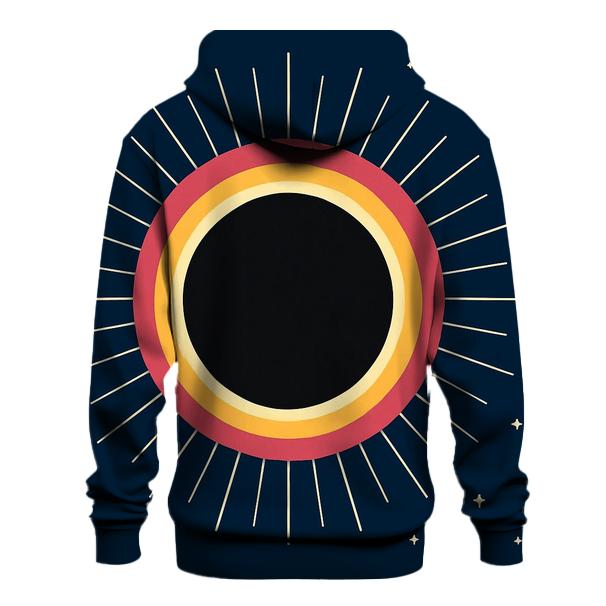 Eclipse Corona Spoke Lattice embroidered hoodies