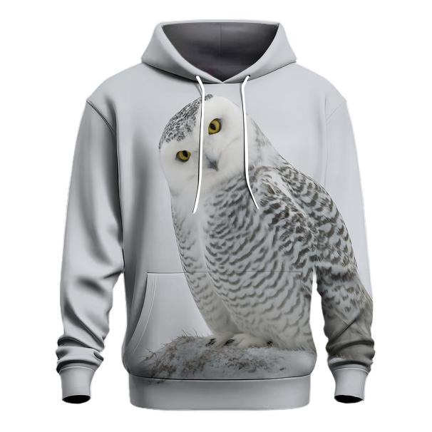 Frostline Listener Snowy Owl heavyweight hoodies