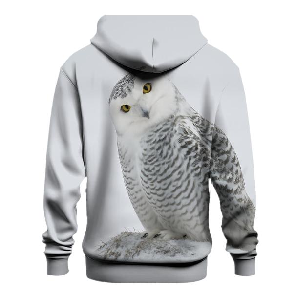 Frostline Listener Snowy Owl heavyweight hoodies