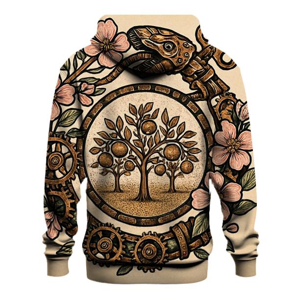 Clockwork Orchard Ouroboros embroidered hoodies