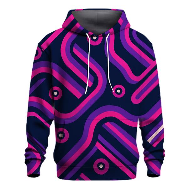 Vintage Roller Disco Track Lines hoodie styles