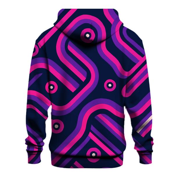 Vintage Roller Disco Track Lines hoodie styles