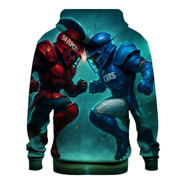 Midnight Helmet Clash Over Wrigley Fog heavyweight hoodies