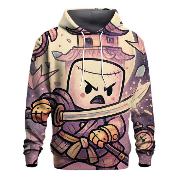 Clockwork Marshmallow Samurai printed hoodies