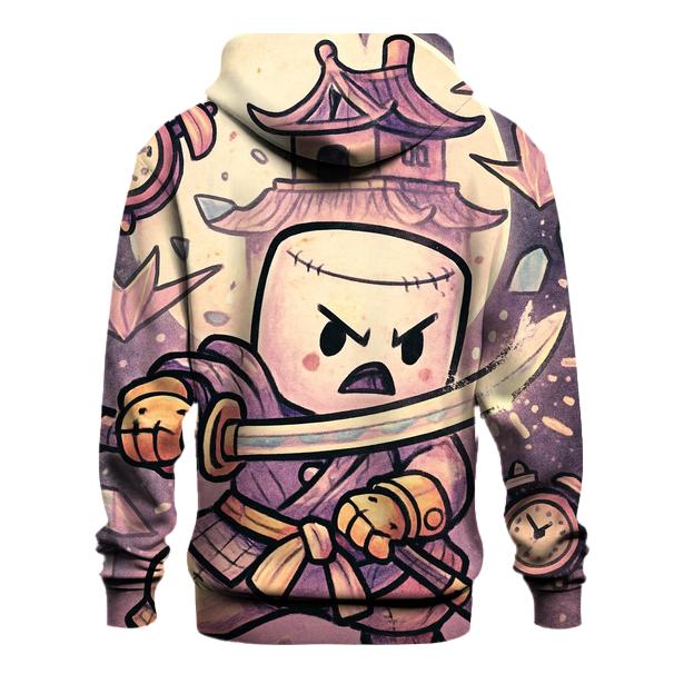 Clockwork Marshmallow Samurai printed hoodies