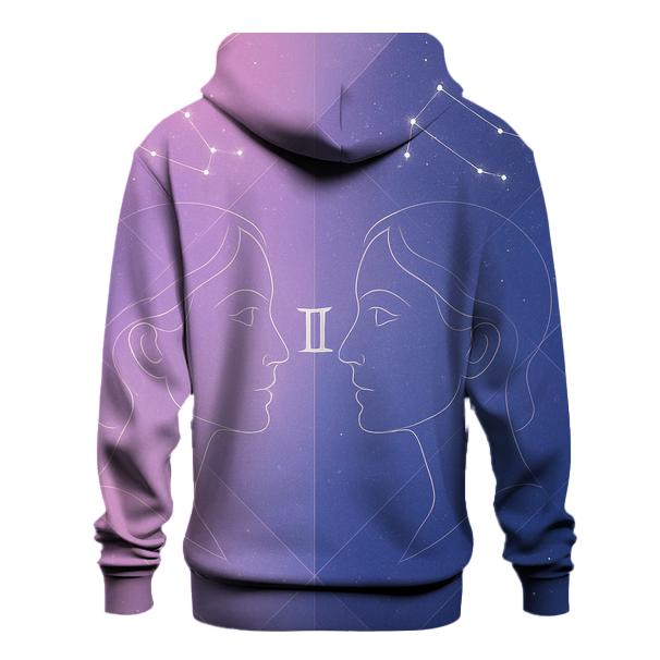 Gemini Twins Mirror Constellation Portrait hoodie trends