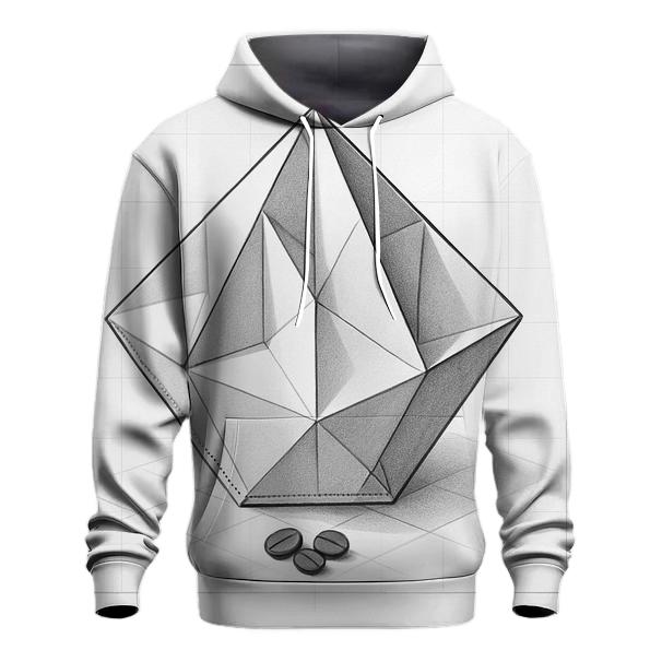 Filter Fold Geometry lightweight hoodies