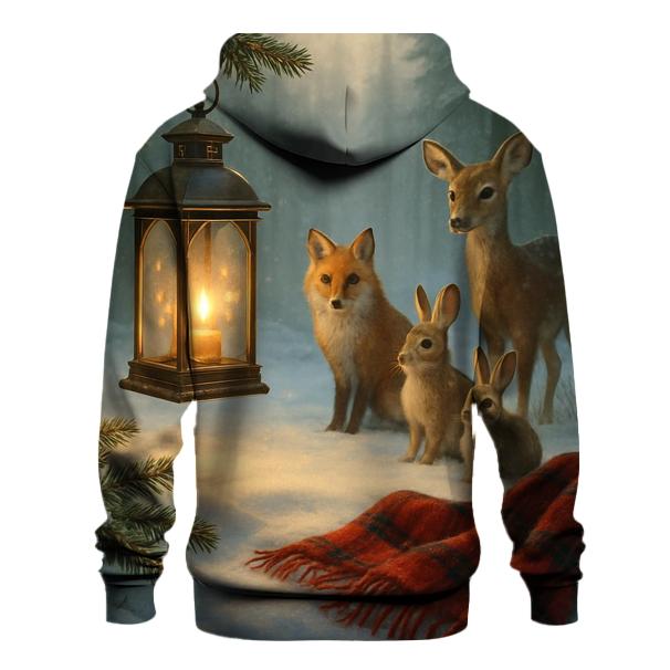 Forest Lantern And Woodland Carolers premium hoodies