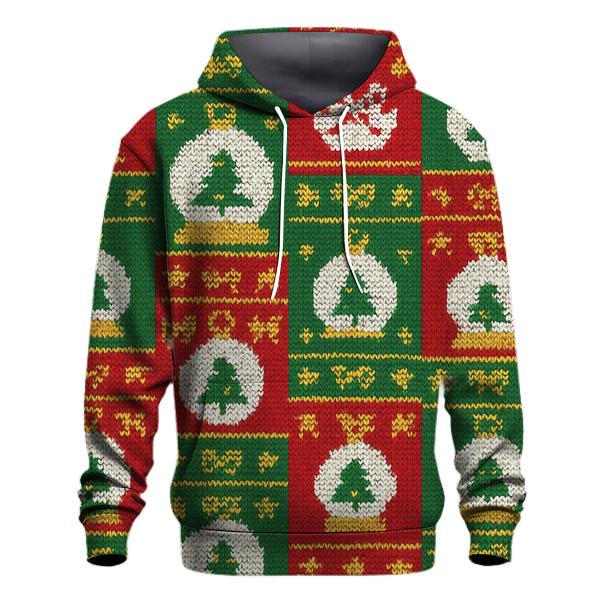Ornament Snow Globe Patchwork Design lightweight hoodies