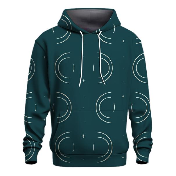 Gravitational Lens Arc Coordinate Field zip-up hoodies