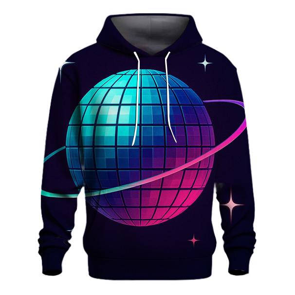 Disco Ball Orbit Grid designer hoodies