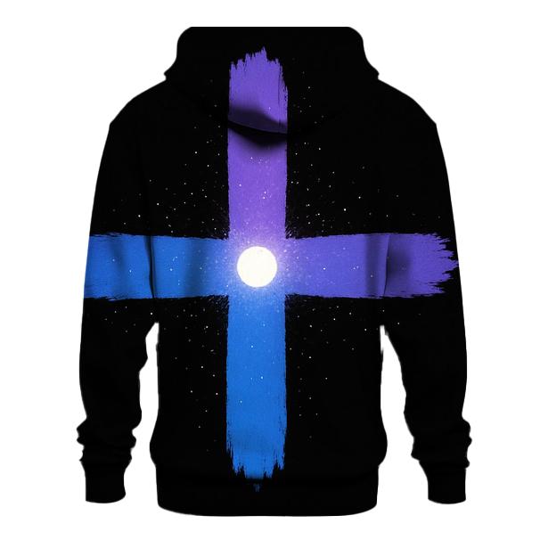 Pulsar Beam Cross Fan zip-up hoodies