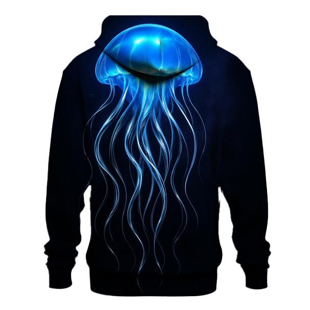 Chrome Jellyfish Night Glow designer hoodies