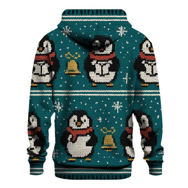 Penguin Caroler Star Map Design hoodie designs