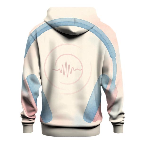 Watercolor Headphone Halo zip-up hoodies