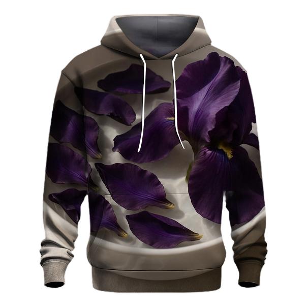 Iris Petals Floating In A Ceramic Rinse Bowl hoodie trends