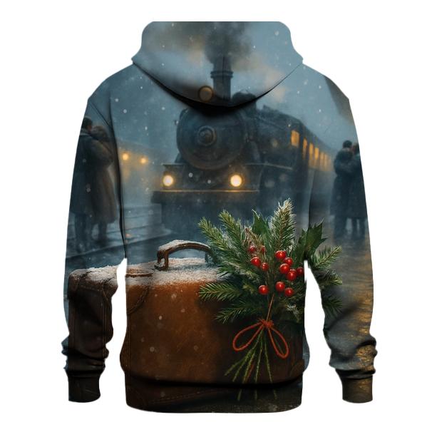 Train Station Homecoming Snowfall lightweight hoodies