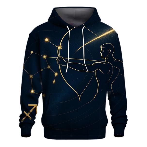 Sagittarius Archer Galactic Trajectory Map hoodie styles