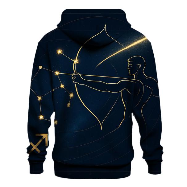 Sagittarius Archer Galactic Trajectory Map hoodie styles