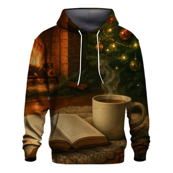 Fireside Reading Under Tree Glow hoodies fashion