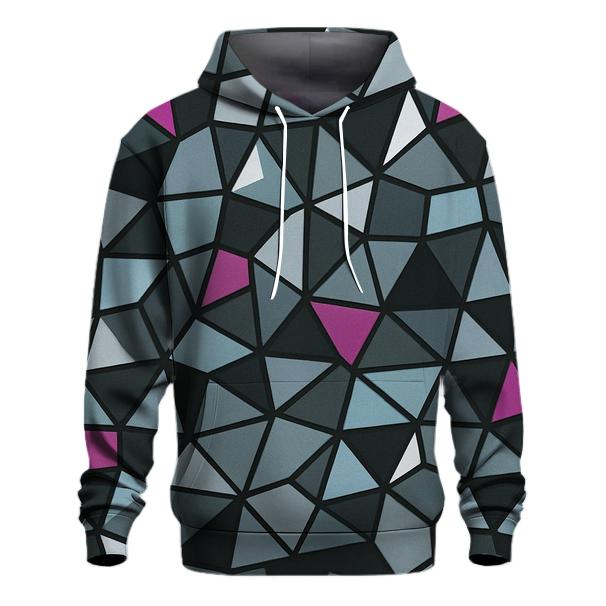 Disco Mirror Shard Mosaic zip-up hoodies