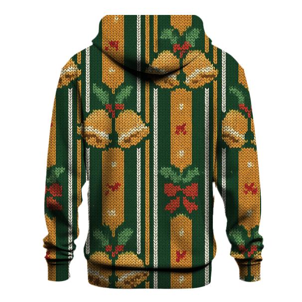 Holly Jingle Bell Barcode Design printed hoodies