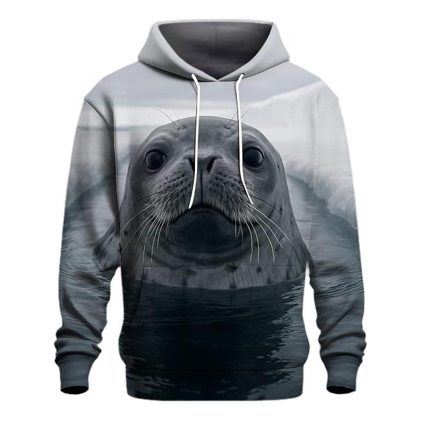 Ice Shelf Breach Weddell Seal premium hoodies