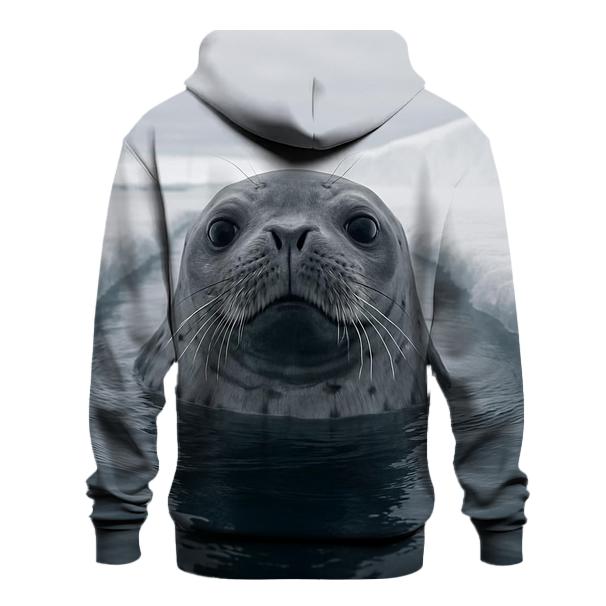 Ice Shelf Breach Weddell Seal premium hoodies