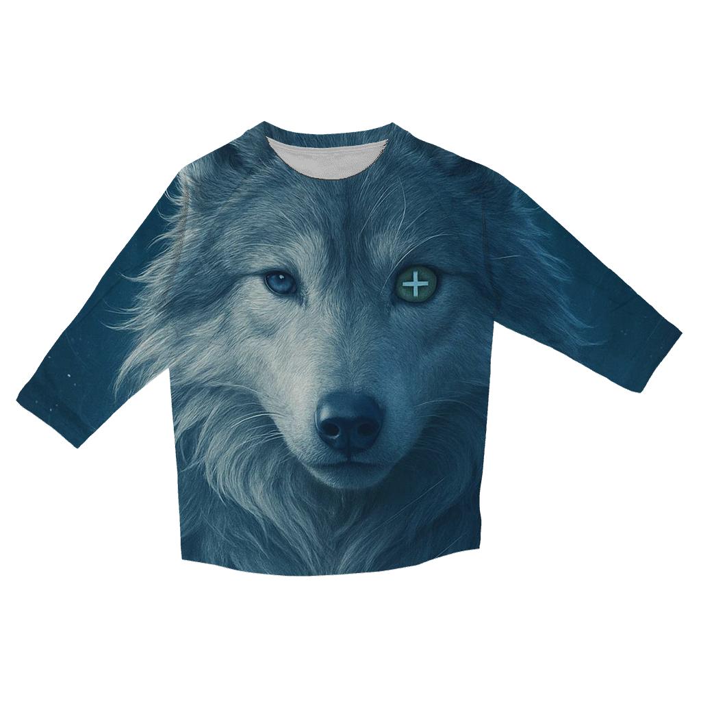 Aurora Compass Wolf Sentinel stylish quarter sleeve tops