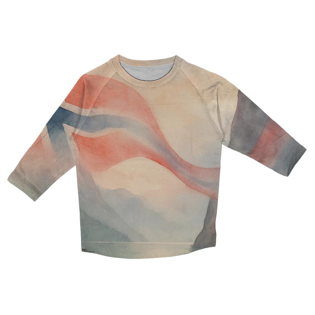 Norway Fjord Ribbon Flag custom 3/4 sleeve shirts