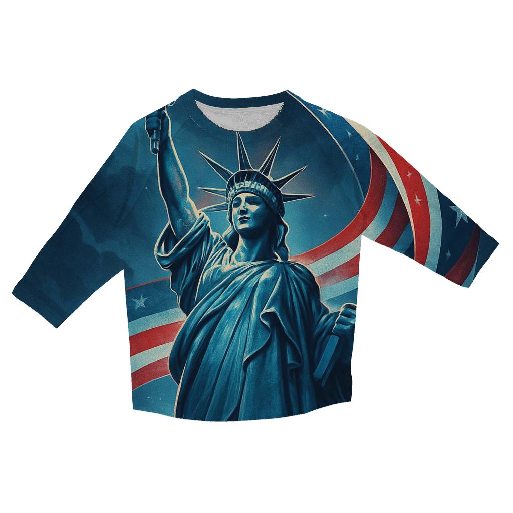 Liberty Prism Surge personalized 3/4 sleeve tees