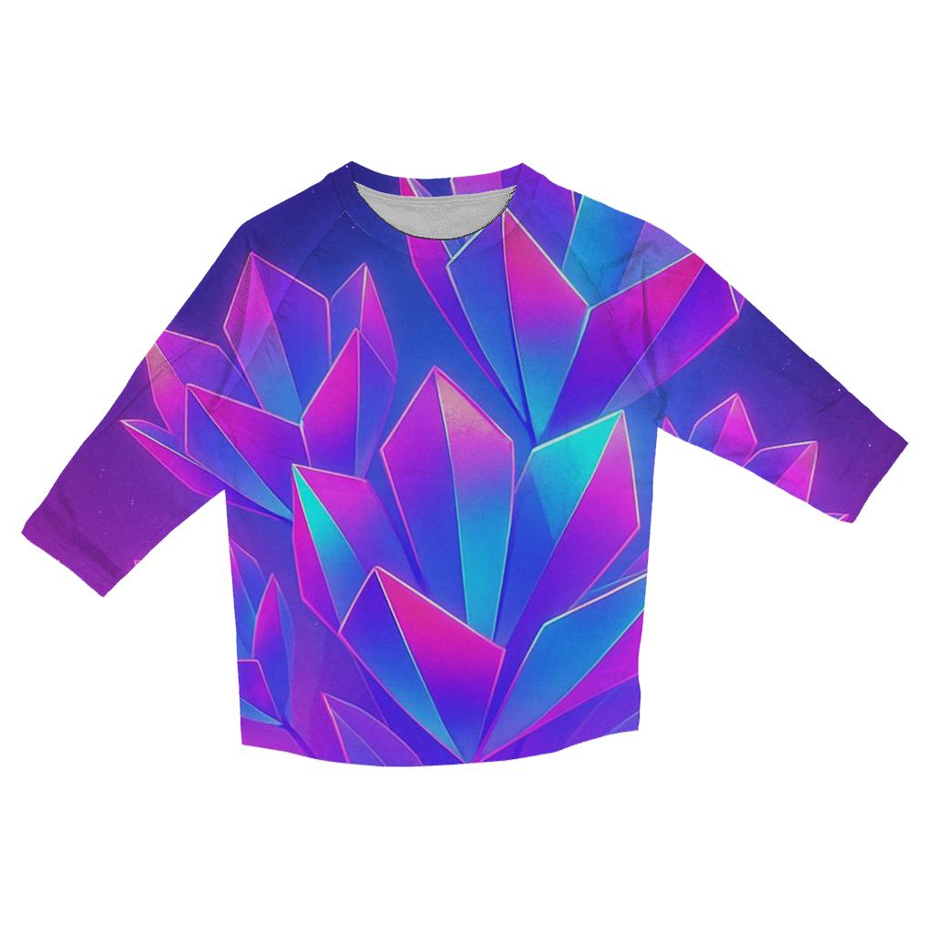 Neon Tidal Prism Garden casual three quarter sleeve shirts