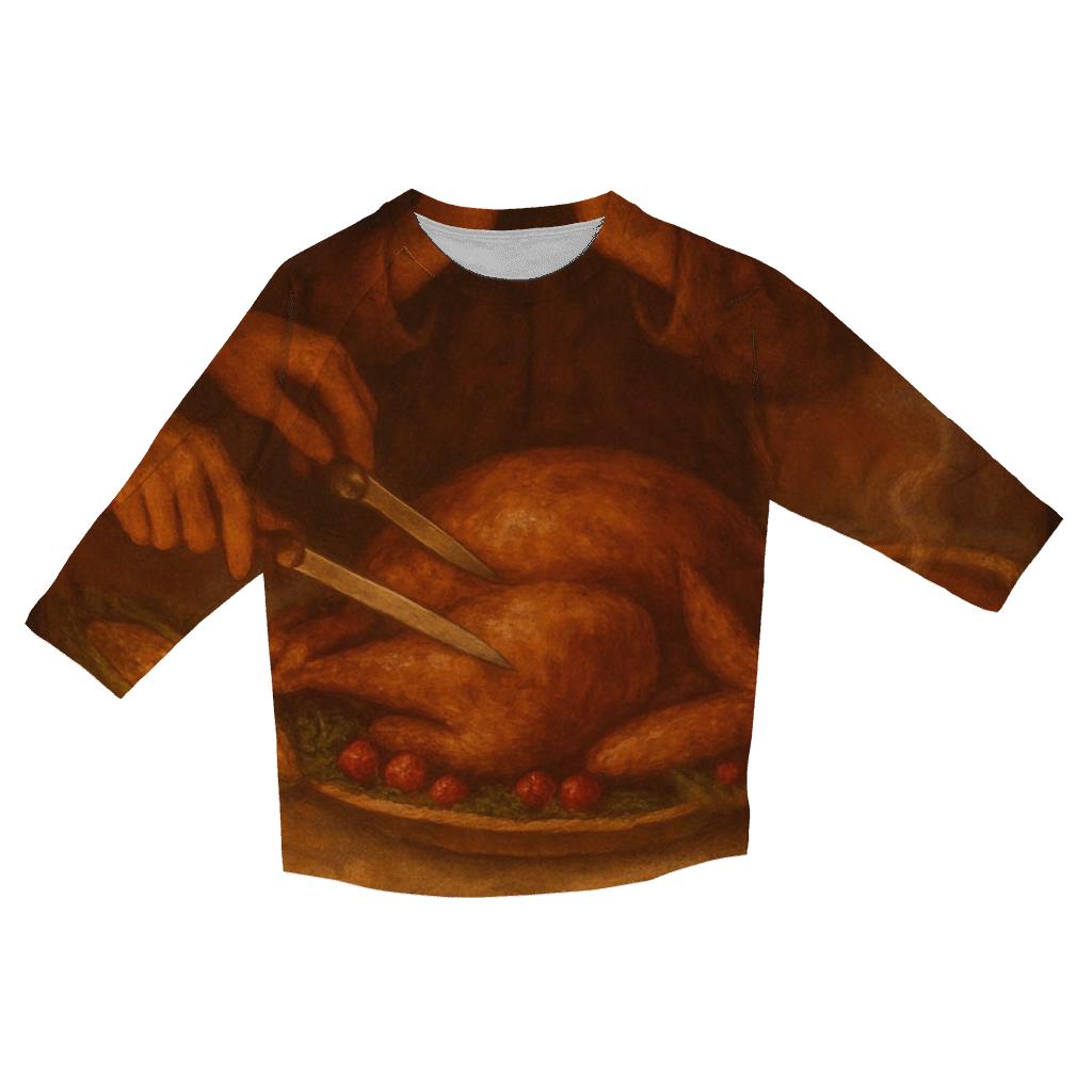 Candlelit Gratitude Tabletop Still Life designer 3/4 sleeve blouses