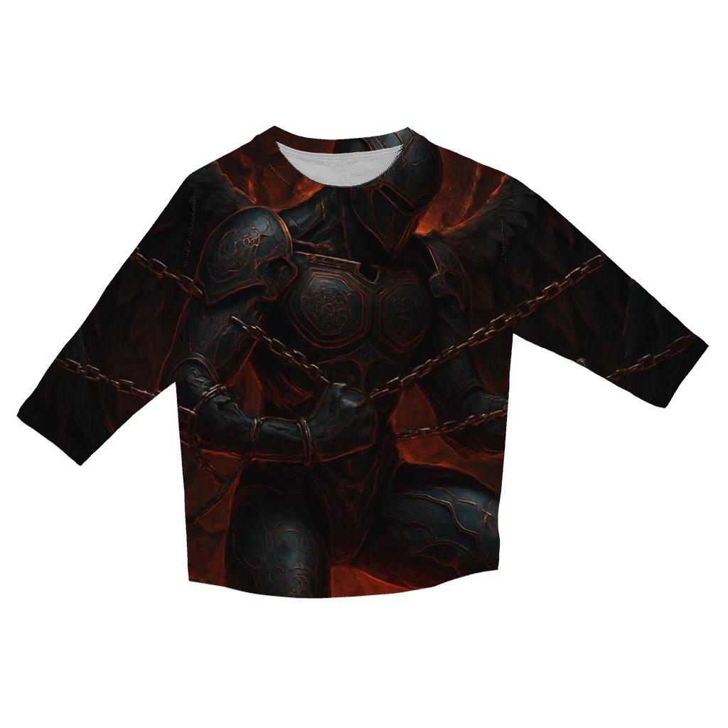 Obsidian Seraph In Chains casual three quarter sleeve shirts