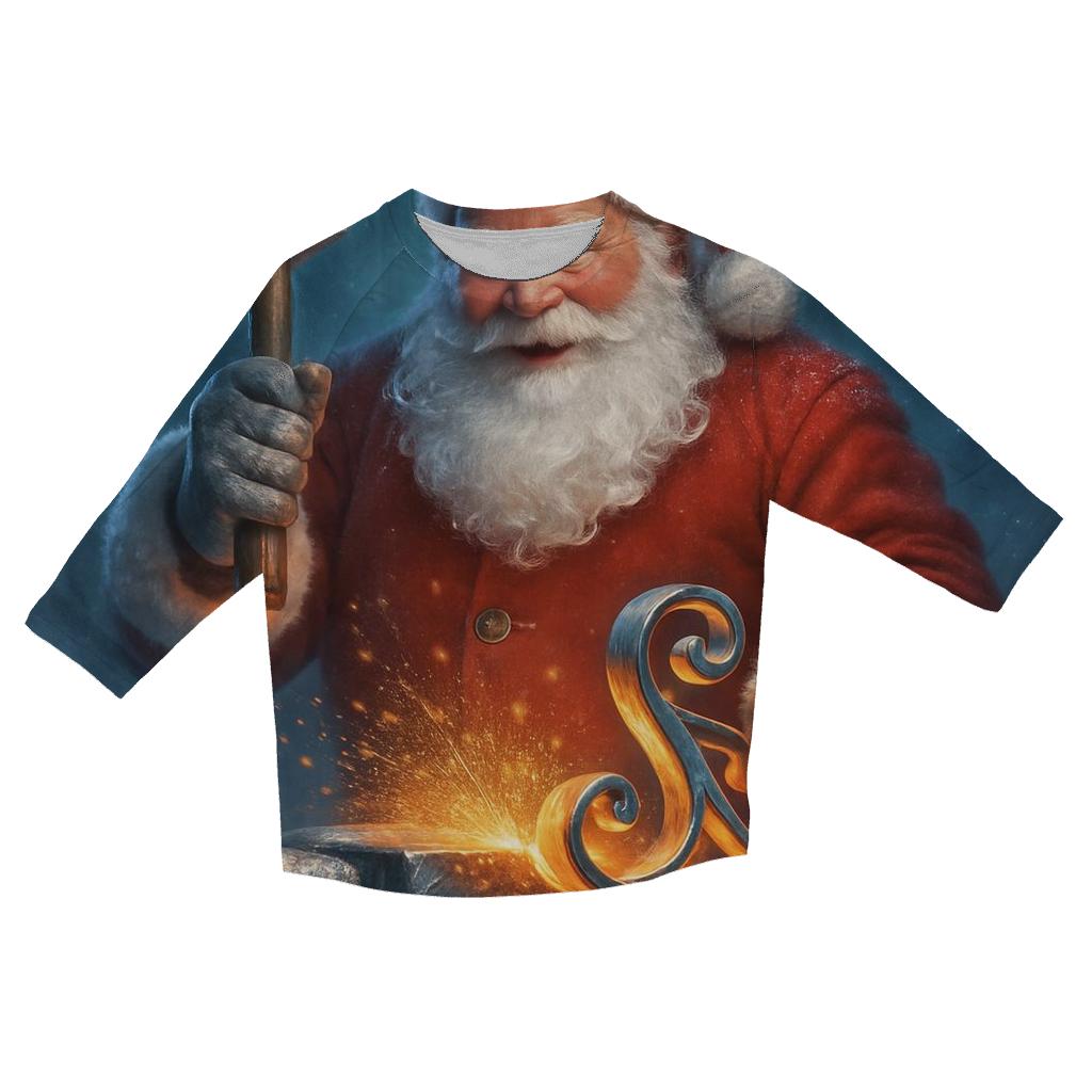 Aurora Sleighsmith Santa personalized 3/4 sleeve tees