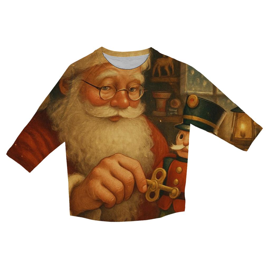 Storybook Workshop Wind Up Santa fashion 3/4 sleeve shirts
