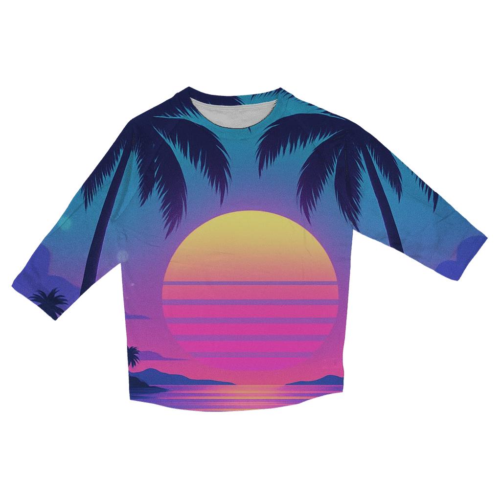 Neon Lagoon Sundream trendy 3/4 sleeve tops