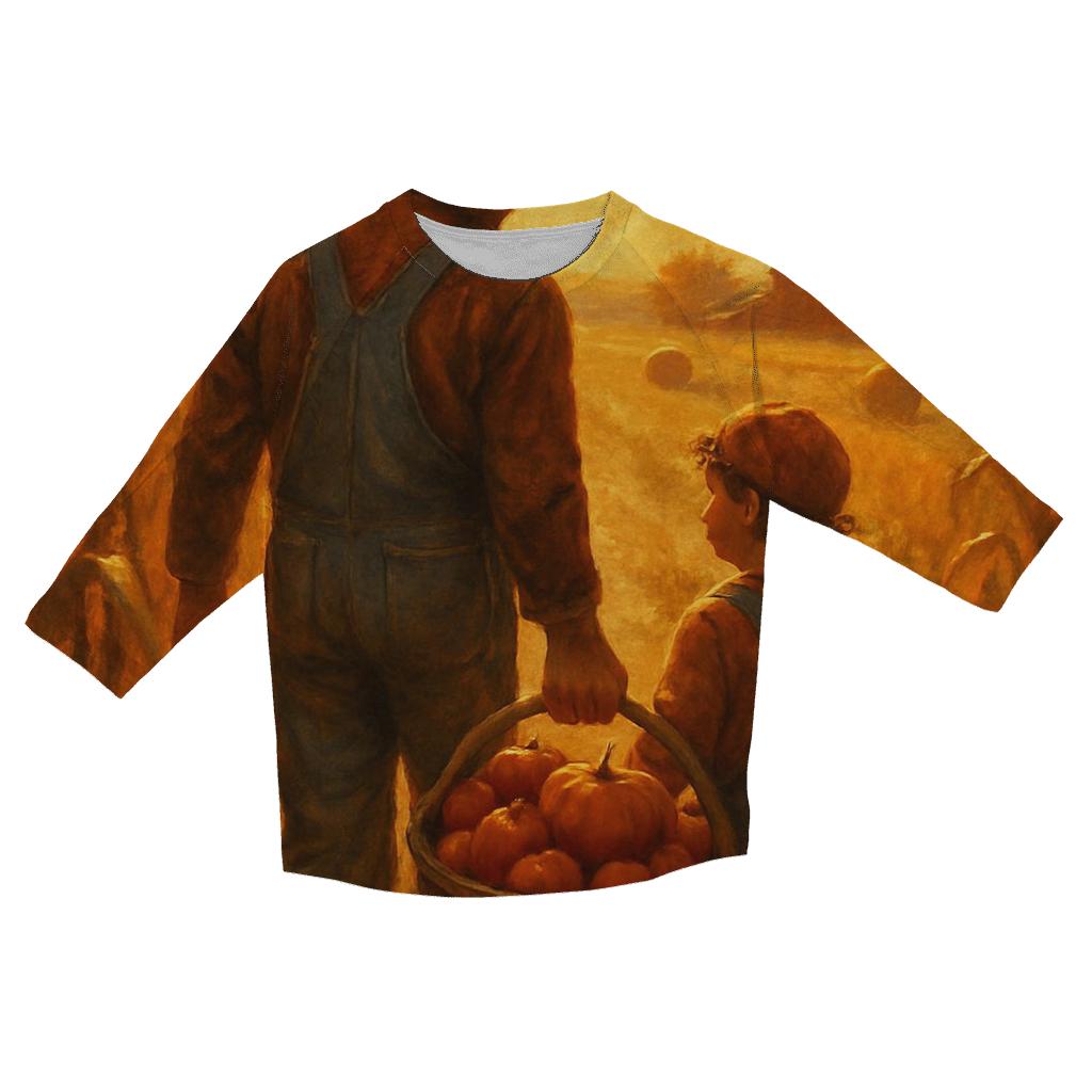 Thankful Fields At Golden Hour trendy 3/4 sleeve tops