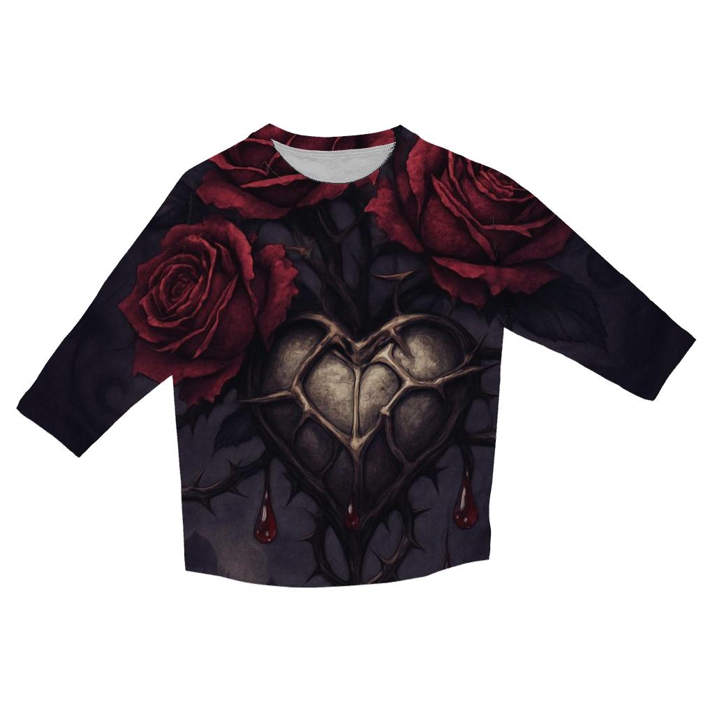 Bleeding Rose Reliquary personalized 3/4 sleeve tees